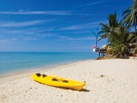 white sand beach koh chang, trat, thailand