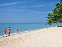 white sand beach koh chang, trat, thailand